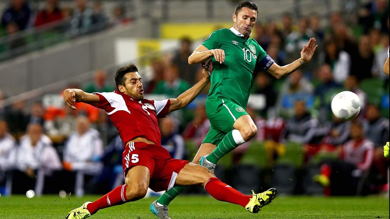 Ireland captain Robbie Keane enjoyed little joy against Georgia