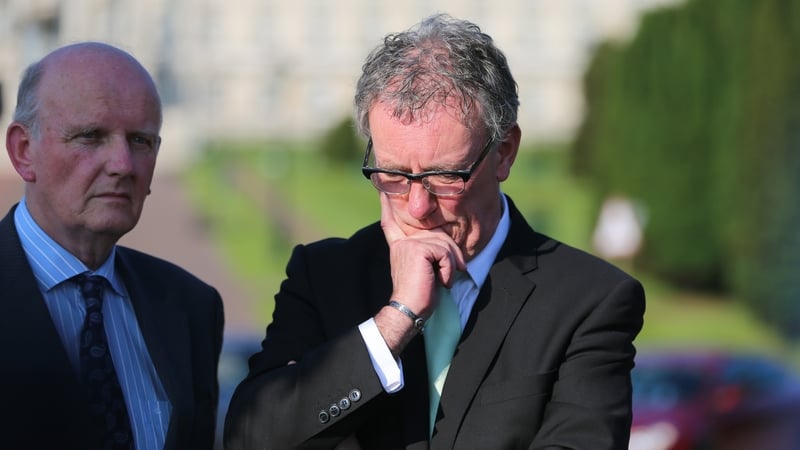 Ulster Unionist Party leader Mike Nesbitt (right) said the IRA is the only issue his party will speak on