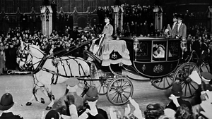 Elizabeth travels to her coronation, 2 June, 1953