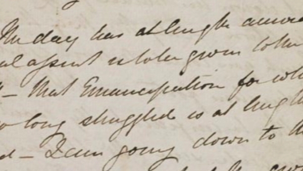 Daniel O’Connell’s letter to wife deciphered