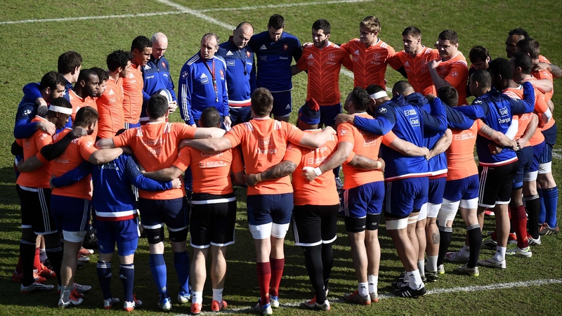 Philippe Saint-Andre addresses his squad