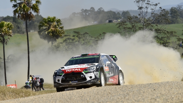 Kris Meeke is just 2.6 seconds off the lead in Australia