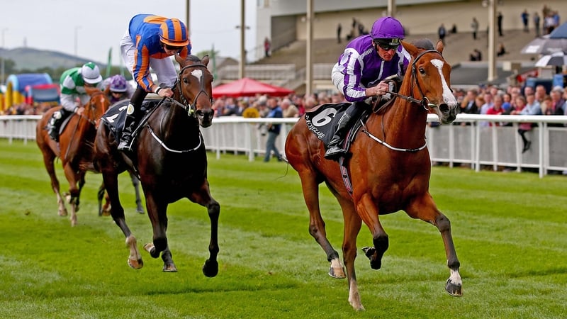 Seamie Heffernan rides Minding (right) to victory
