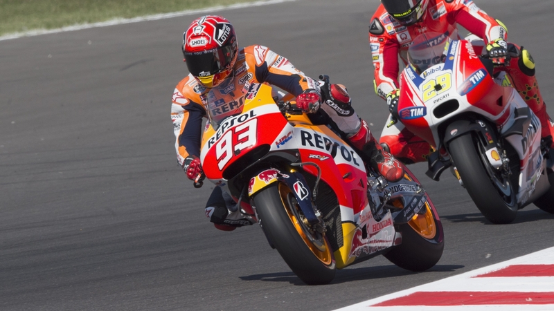 Marc Marquez was victorious in San Marino