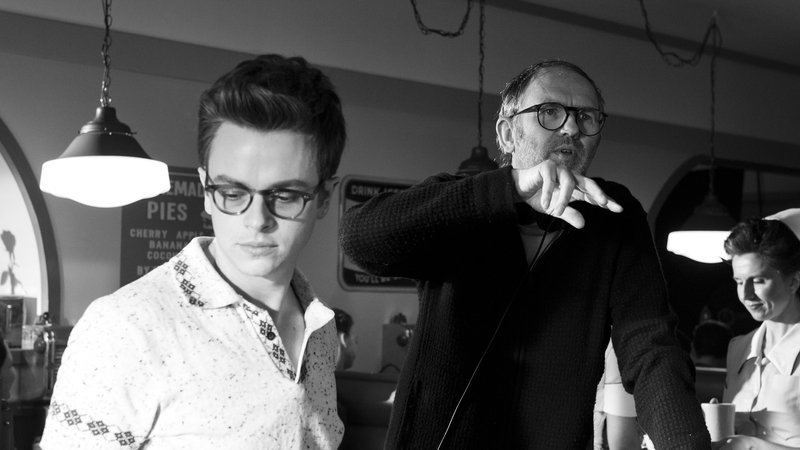 Anton Corbijn (right) and star Dane DeHaan on the Life set