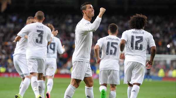 Ronaldo celebrates yet another goal for Real Madrid