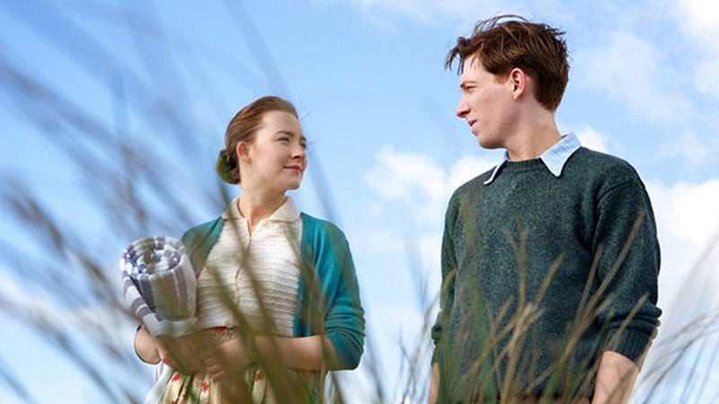 Saoirse Ronan and Domhnall Gleeson in Brooklyn