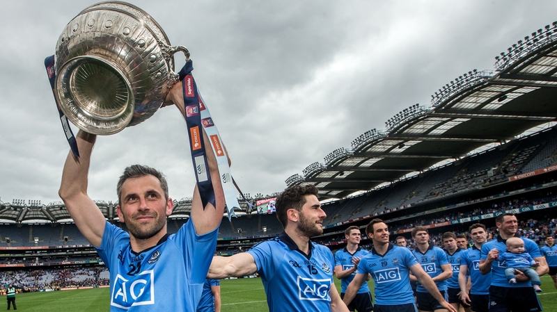 Alan Brogan lifts the Leinster Cup after this summer's victory over Westmeath