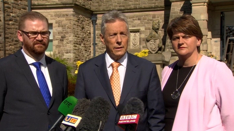 Peter Robinson said that parliamentary activity would have to be dealt with during the talks process