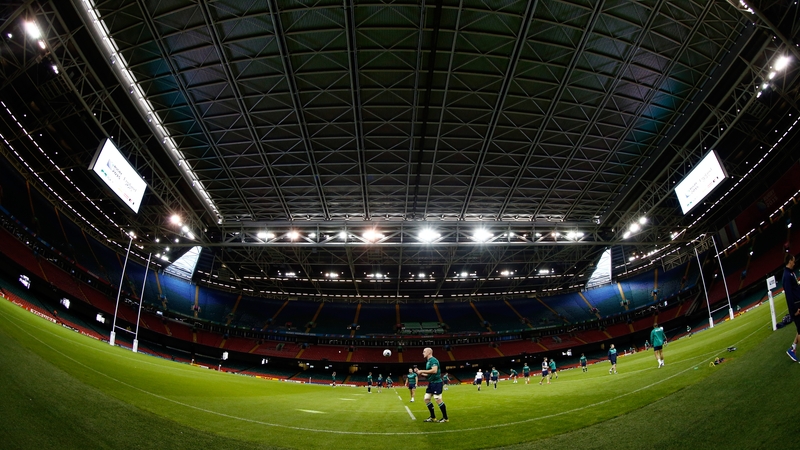 Paul O'Connell during Ireland's captain's run in Cardiff