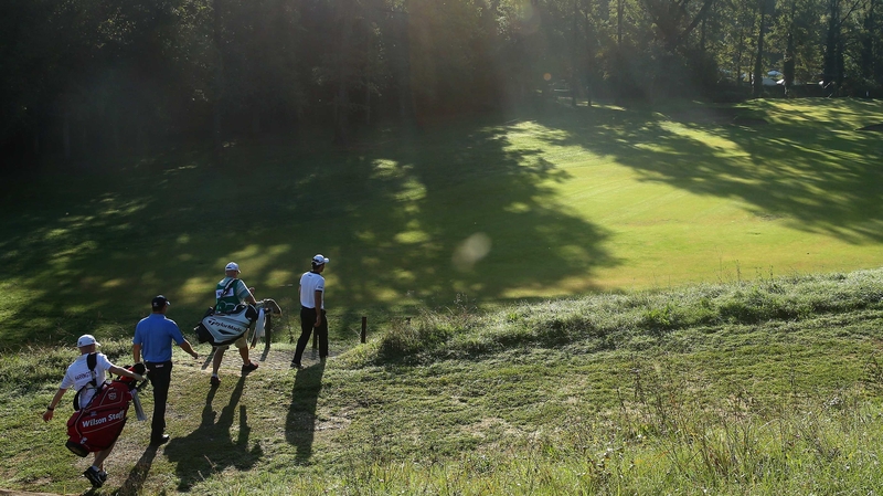 Padraig Harrington shot consecutive two-under 70s, while posting eagles on the 16th hole on both days