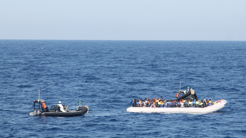 380 refugees were rescued by the Irish Navy Vessel yesterday