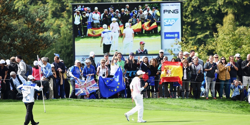 Carlota Ciganda holed out from 140 yards
