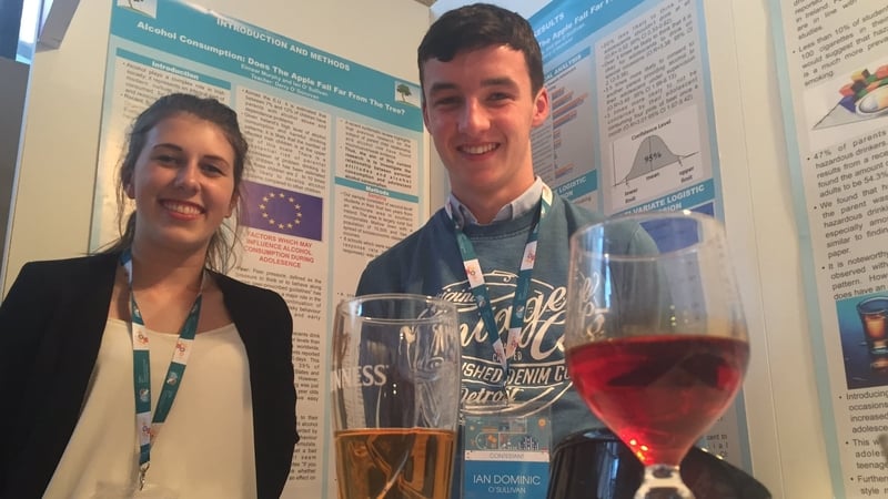 Eimear Murphy and Ian O'Sullivan from Coláiste Treasa in Kanturk won their place by scooping top prize at the BT Young Scientist & Technology Exhibition in January