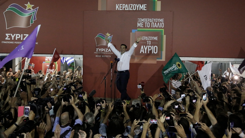 Mr Tsipras tempered his victory speech with a reminder that there are tough times ahead