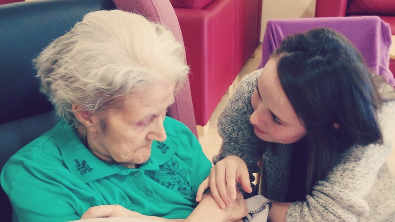 Laura with her grandmother, Julia Carmel