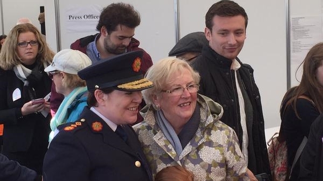 Garda Commissioner Noirín O'Sullivan meets people attending the ploughing championships