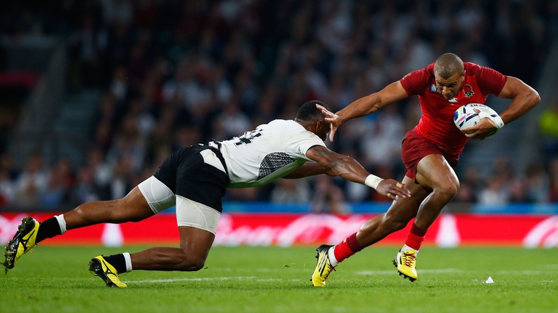Jonathan Joseph in action for England against Fiji in their World Cup Pool A opener