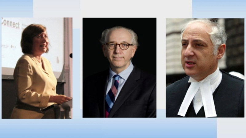 Rosalie Flanagan, Stephen Shaw and Lord Carlile (L-R) are due to report in mid-October