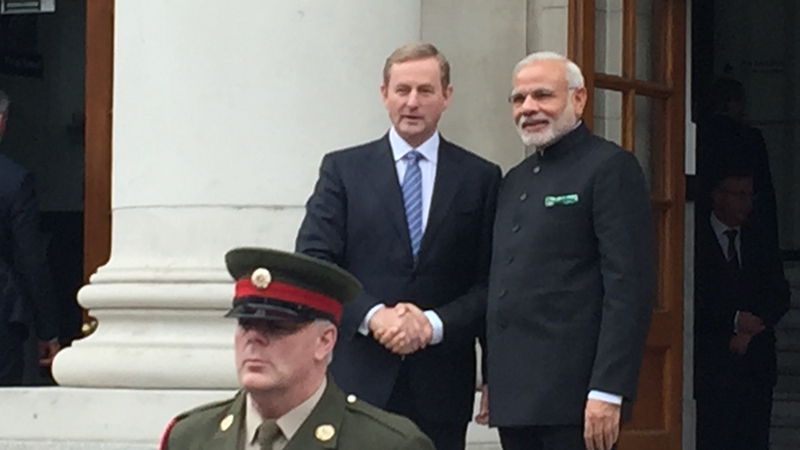 Narendra Modi is the first Indian Prime Minister to visit Ireland in almost 60 years