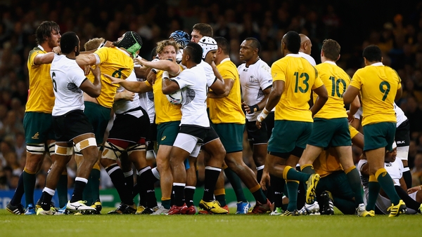 Australia had to work hard for their win after a spirited Fiji performance in the second half