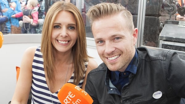 2fm's Jenny Greene and Nicky Byrne at the Ploughing