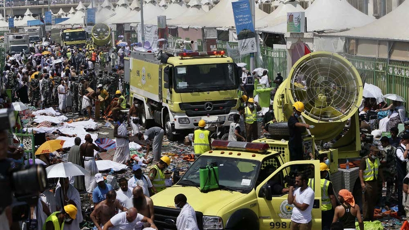 Láthair na tubaiste i Mecca