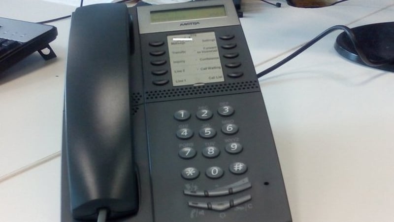 People receive a telephone call to their landline from an individual claiming to be a 'security manager'