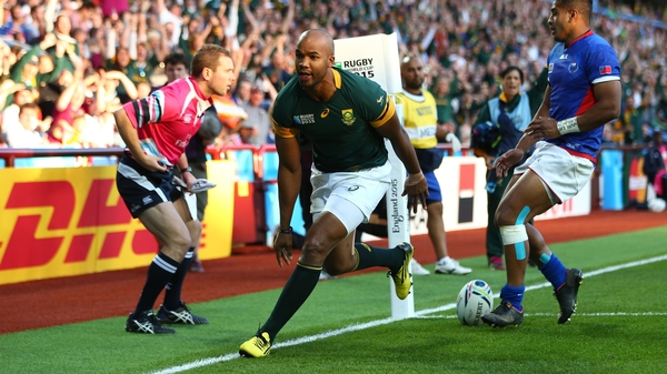 JP Pietersen grabbed a hat-trick of tries as South Africa beat Samoa