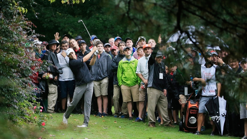 Jordan Spieth heads into the final round on eight under par