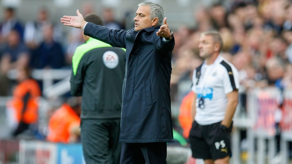 Jose Mourinho during Chelsea's game at St James' Park