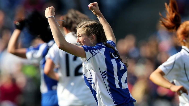 Aileen Wall celebrates scoring Waterford's first goal