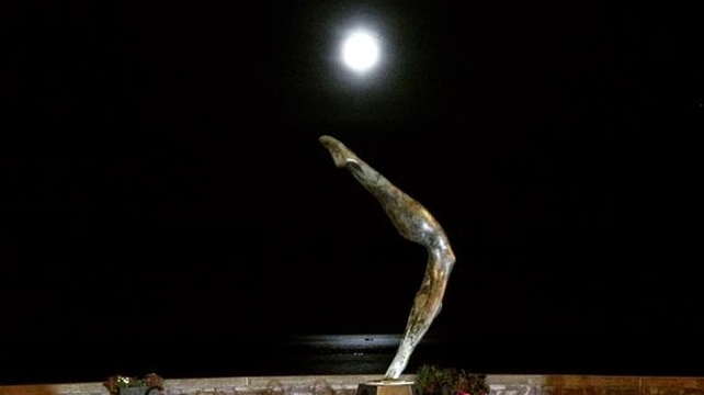 The supermoon in Blackrock Co Louth (Pic:@MrJasonMcGee)