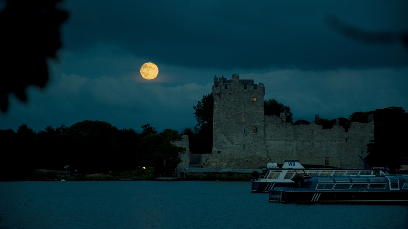 Supermoon rising over Ross Castle in Killarney, Co Kerry (Pic: Bernard Forde)