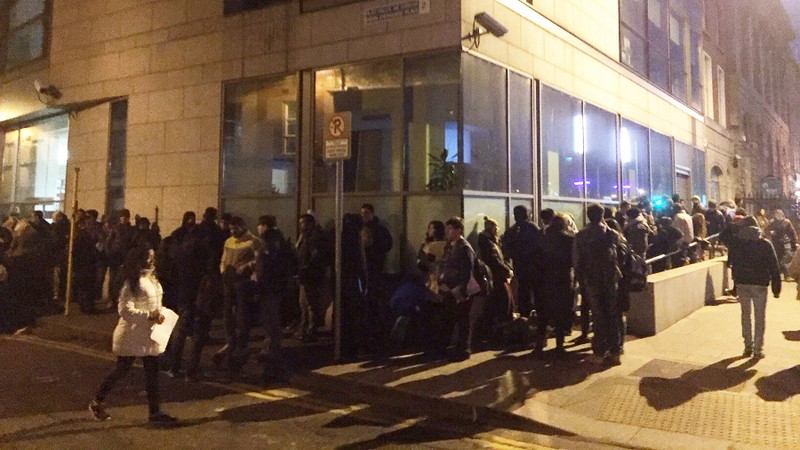 Overnight and early morning long queues for visas have been a regular sight on Burgh Quay