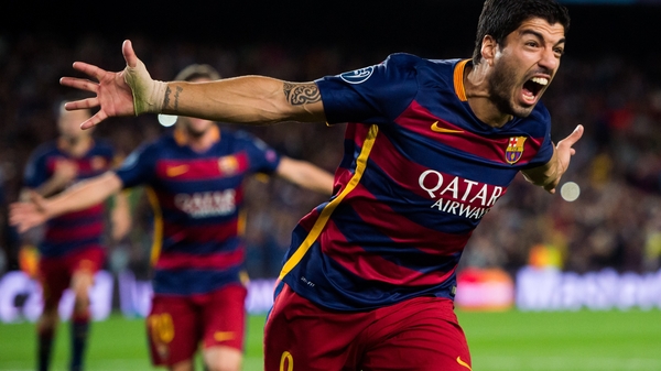Barcelona came from behind to win against Bayer Leverkusen, with Luis Suarez scoring a late winner
