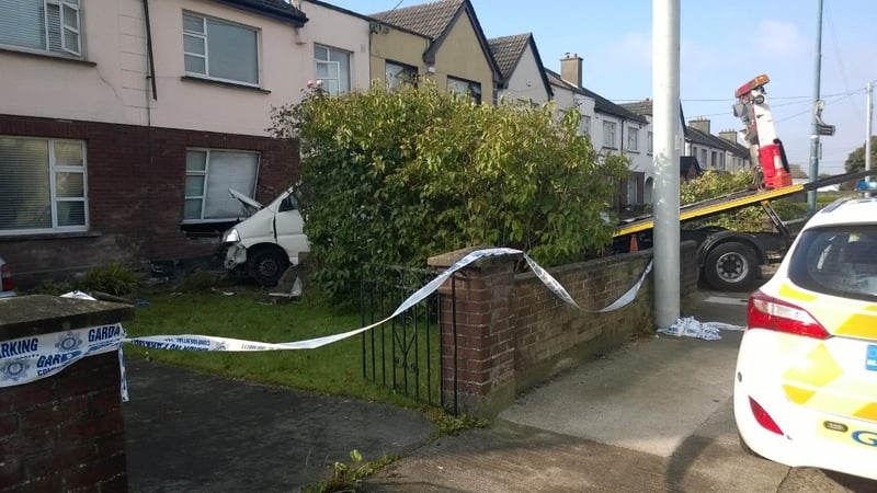 The incident resulted in extensive damage to the van and the house