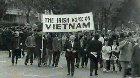 Anti Nixon Protest in Dublin (1970)