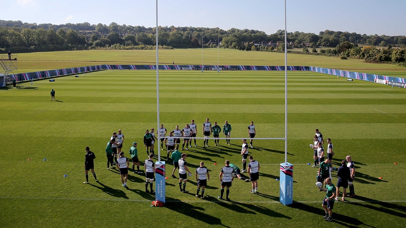 Ireland trained at Surrey Sports Park in Guilford