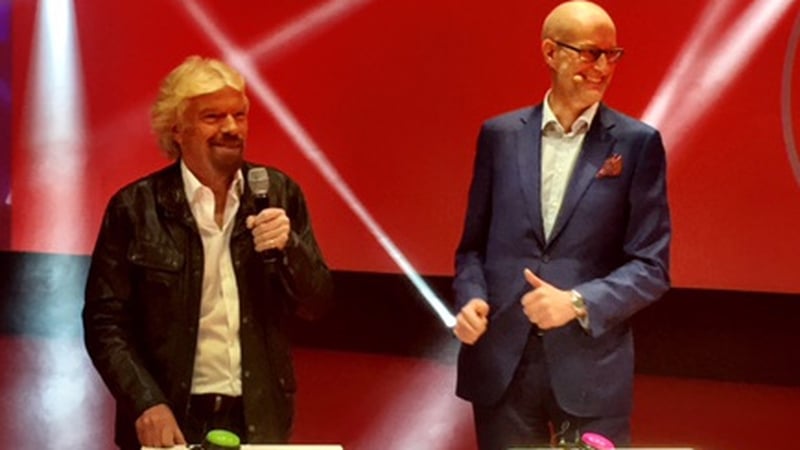 Virgin group founder Richard Branson was in Dublin today for news of the UCP rebranding