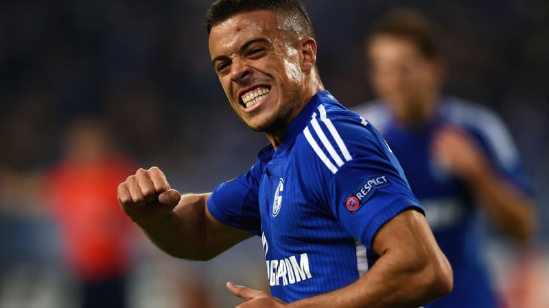 Franco Di Santo scored a first-half hat-trick for Schalke