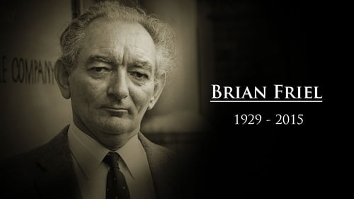 Brian Friel, outside the Gaiety Theatre, Dublin in November 1982