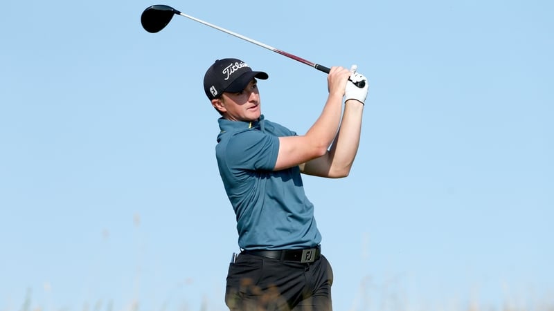 Paul Dunne in action on the Old Course at St Andrews
