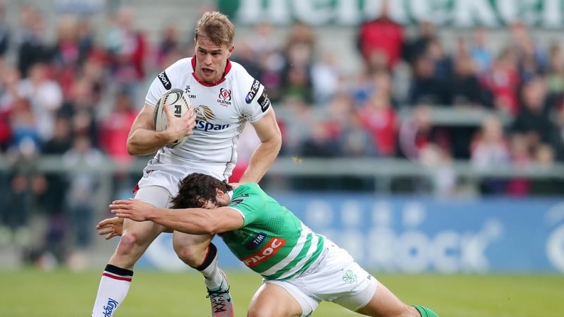 Andrew Trimble is tackled on his 190th appearance for Ulster