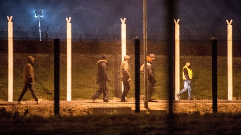 It is understood around 200 people entered the complex but were arrested by police