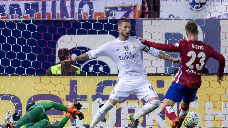 Luciano Vietto slots home Atletico's leveller