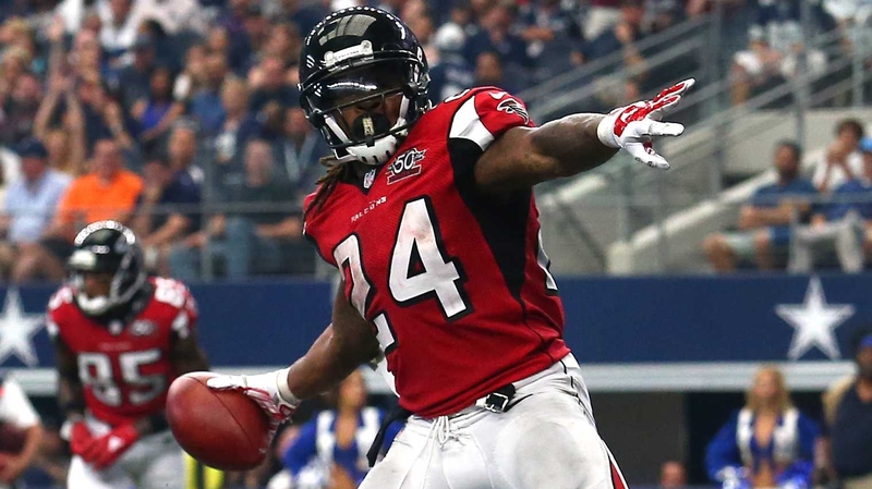 Devonta Freeman was in sizzling form for the Atlanta Falcons