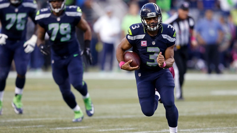 Russell Wilson threw 287 yards