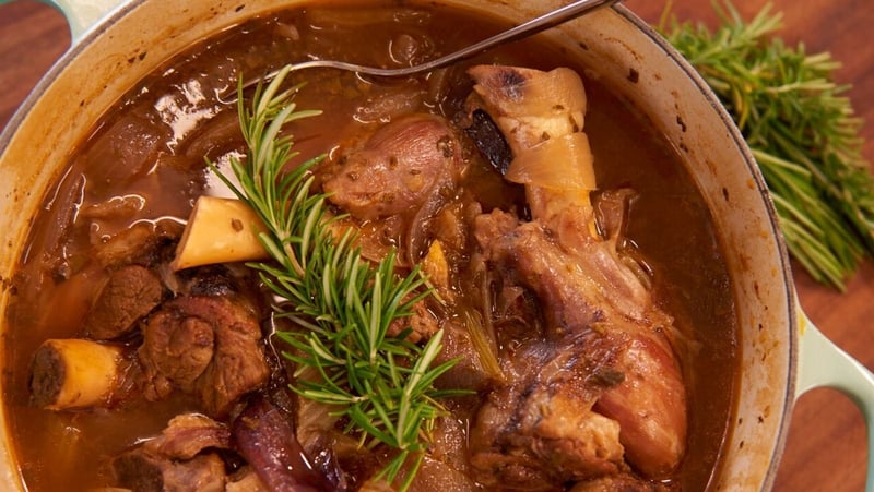 Rachel Allen's Lamb Shanks in red ale