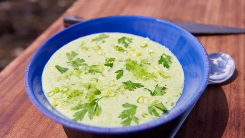 Rachel Allen's Raw Cucumber Soup. Serves 4 as a starter.